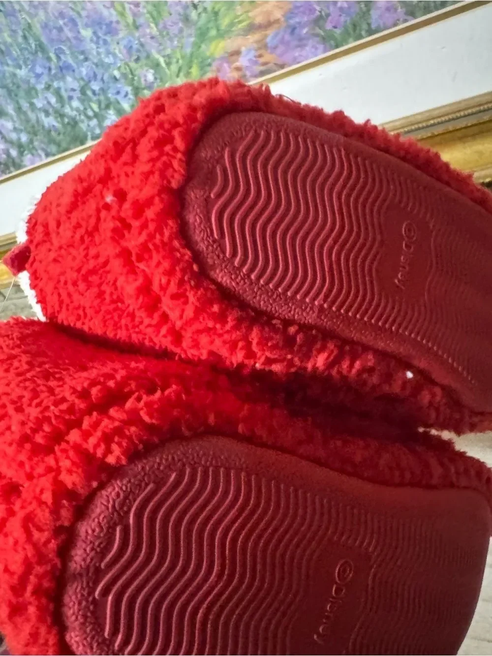 Disney Mickey Mouse Sherpa house shoes NEW